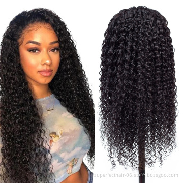 360 Lace Wholesale Price 150% Density curly Wig With Baby Hair Remy Pre Plucked Natural 100% Human Hair Lace Wig